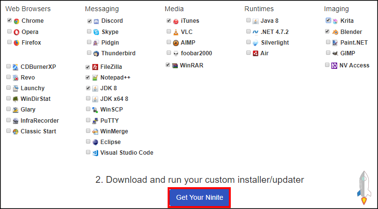 Ninite一鍵安裝軟體2