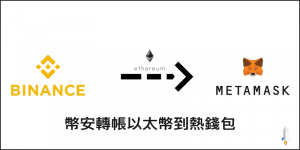 Binance幣安轉帳以太幣Eth到MetaMask熱錢包0