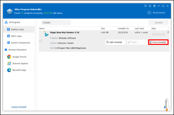 Wise-Program-Uninstaller強力刪除電腦刪不掉的軟體3